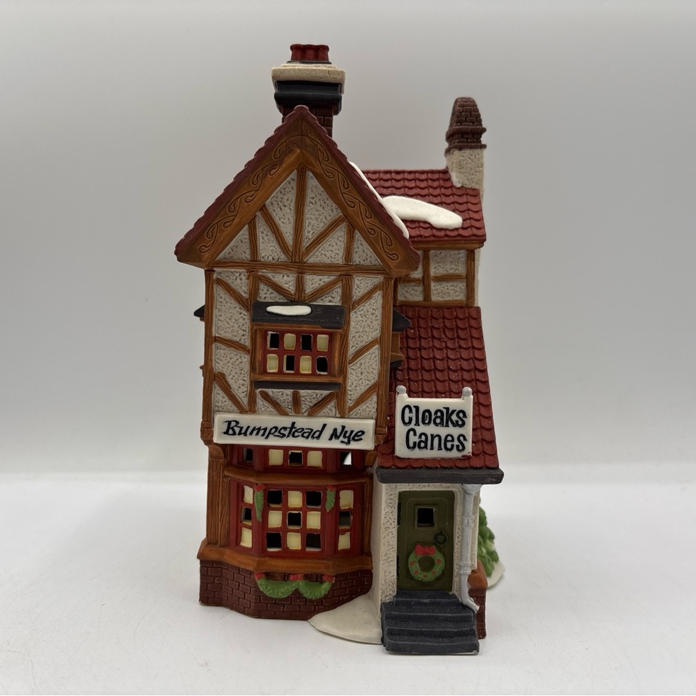 Department 56 1993 Vintage HVC Dicken Village Bumpstead Nye Cloaks & Canes 58084